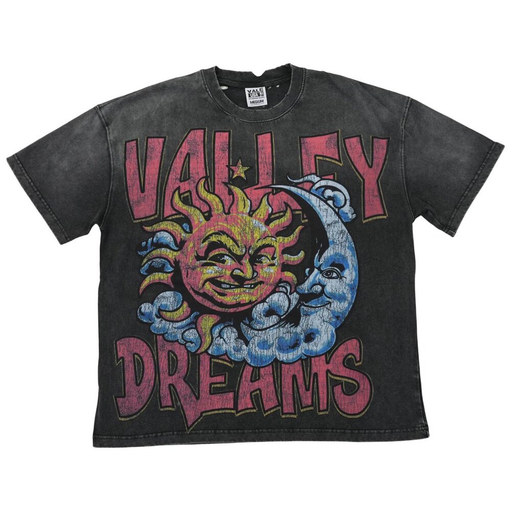 Vale Forever Thrashed Sun T-Shirt Vintage Black